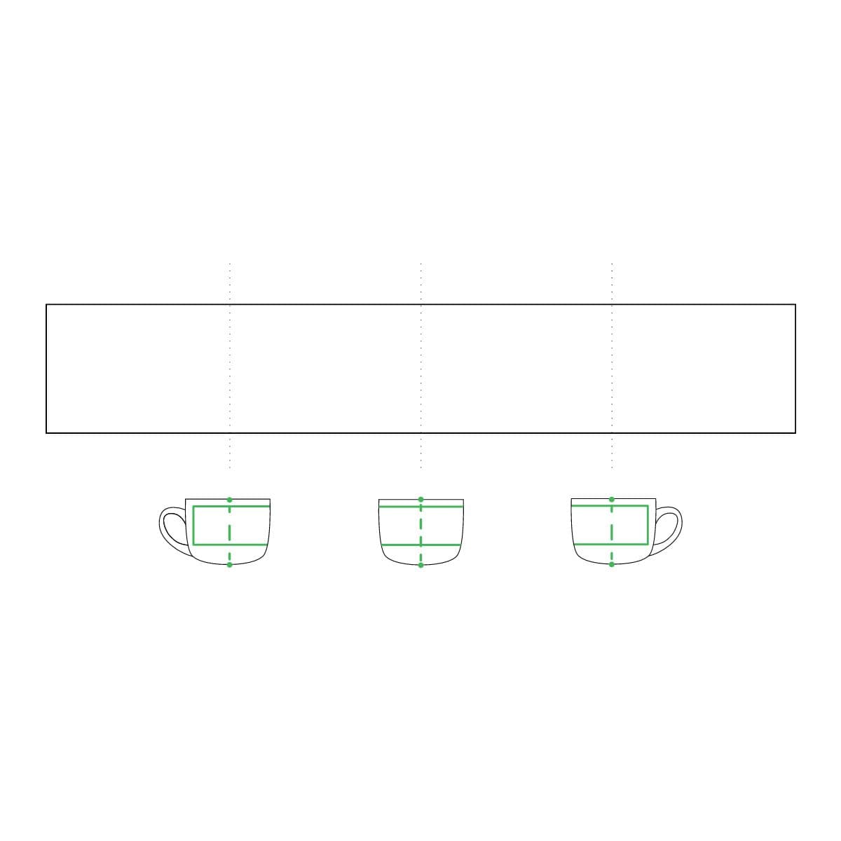 White Ceramic Latte Mug, 25oz