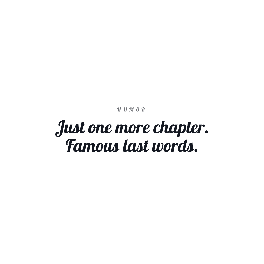 One More Chapter